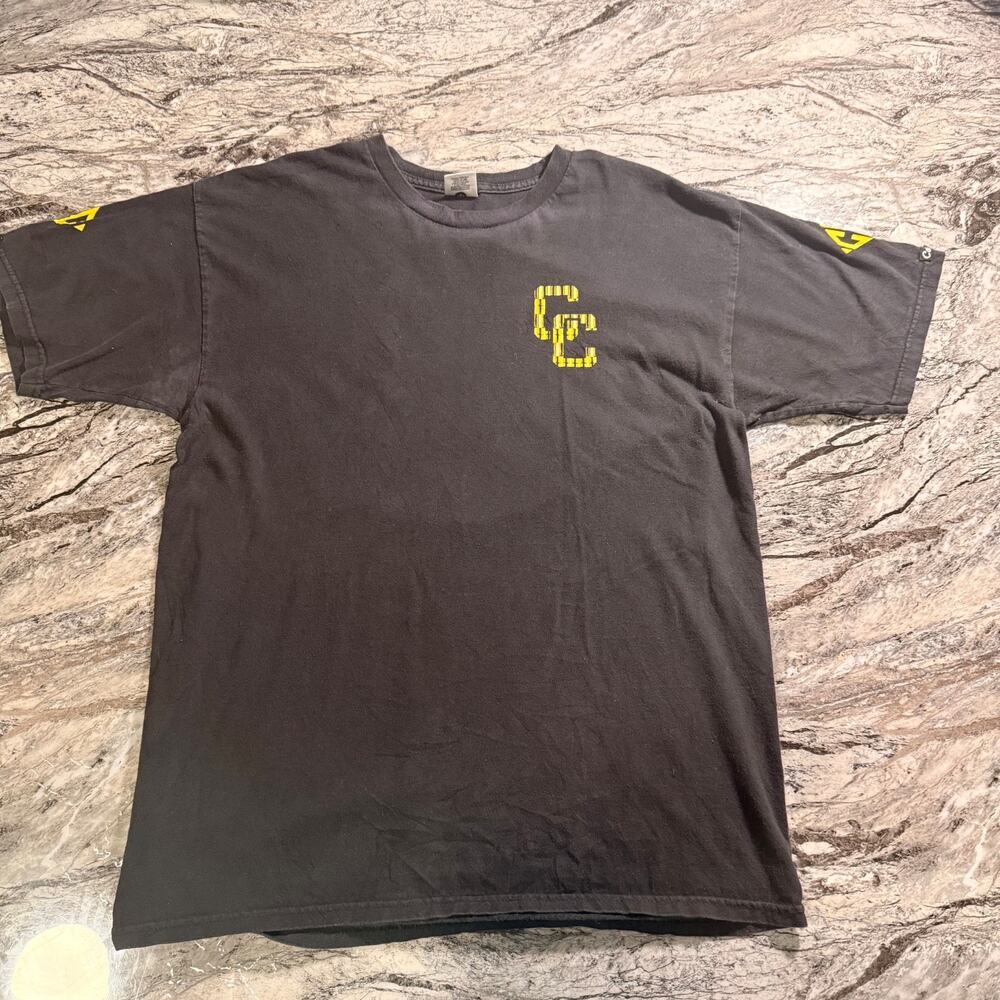 Crooks Men's T-Shirt Short Sleeve Tee -BLACK - LARGE